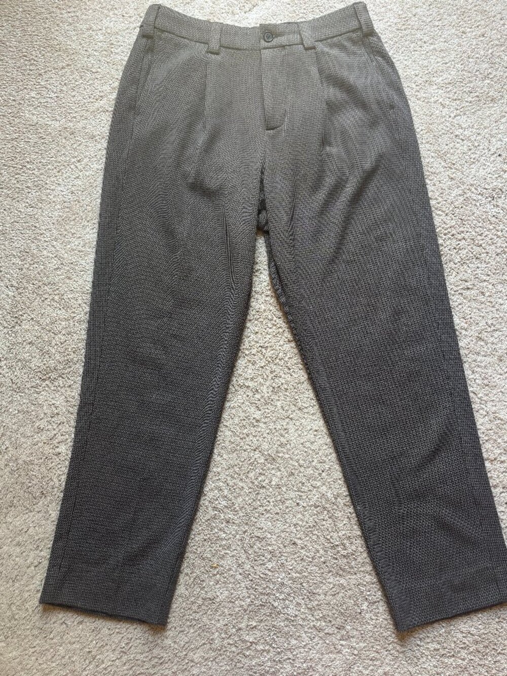 Abercrombie & Fitch Men's Brown Pattern Baggy Trouser 30x30